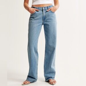 Abercrombie & Fitch Curve Love Low Rise Baggy Jean